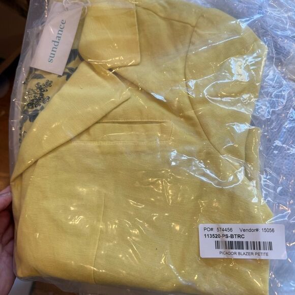 Sundance picador blazer buttercup Sunny Yellow jacket new - Picture 2 of 7